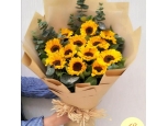 12 pcs Sunflower Bouquet